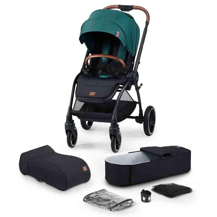 KINDERKRAFT Kočárek sportovní Evolution Cocoon 2v1 Midnight Green Kinderkraft