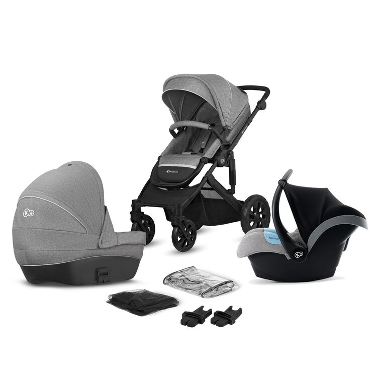 KINDERKRAFT Kočárek kombinovaný Prime Lite 3v1 Gray Kinderkraft