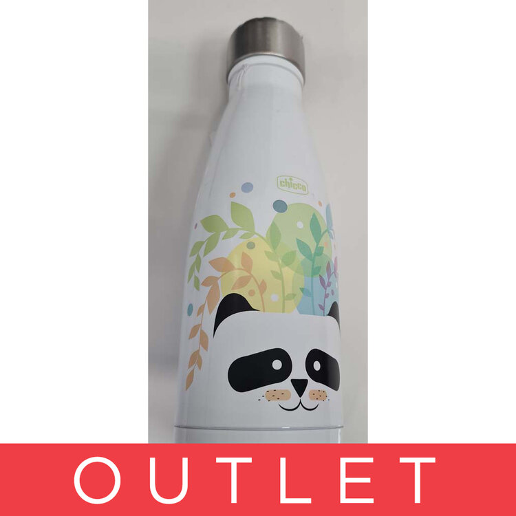 CHICCO Láhev nerezová termo Drinky Panda 350 ml Chicco