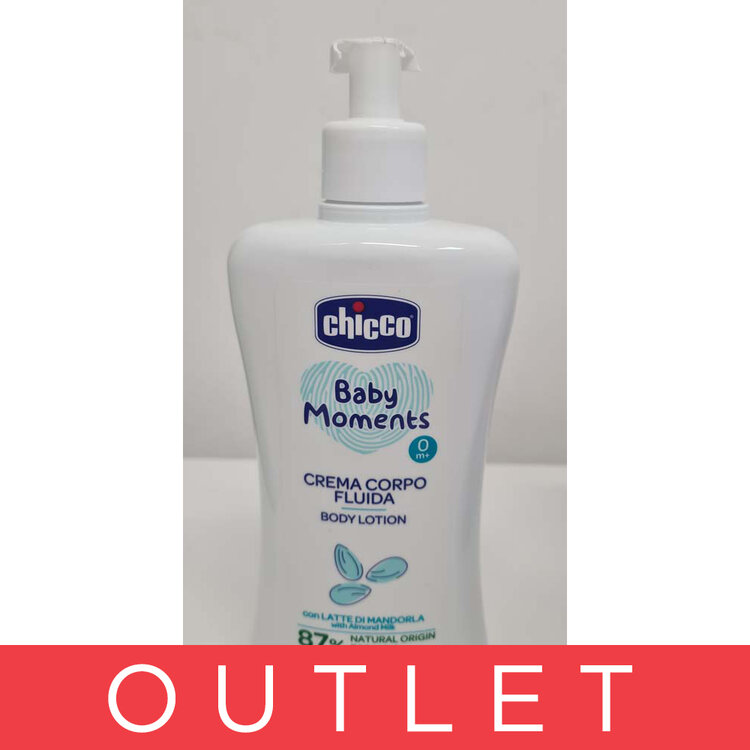 CHICCO Mléko tělové s dávkovačem Baby Moments 87% přírodních složek 500 ml Chicco