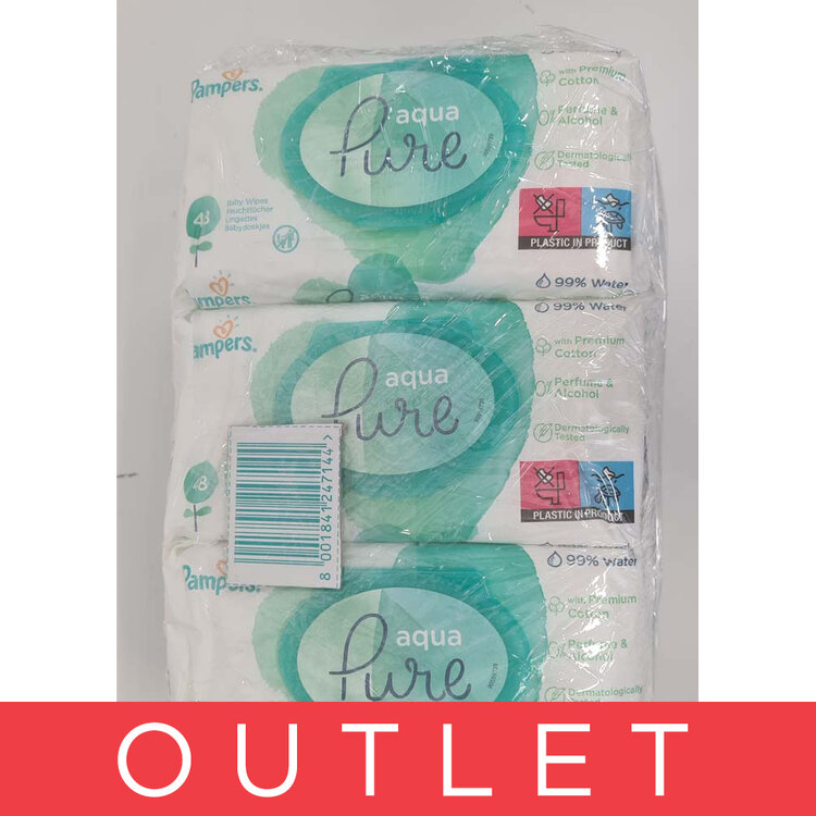 EXP: 01/2025 PAMPERS Aqua Pure vlhčené ubrousky 9 x 48 ks Pampers