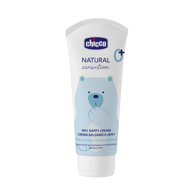 CHICCO Krém na dětský zadeček Natural Sensation se zinkem a pantenolem 100ml