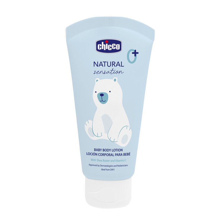 CHICCO Mléko tělové Natural Sensation s bambuckým máslem a vitaminem E 150ml