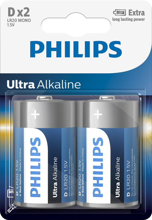 PHILIPS Baterie LR20E2B/10 PHILIPS