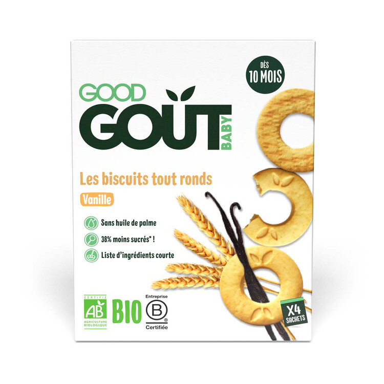 EXP: 27.06.2023 GOOD GOUT BIO Vanilková kolečka 80 g Good Gout