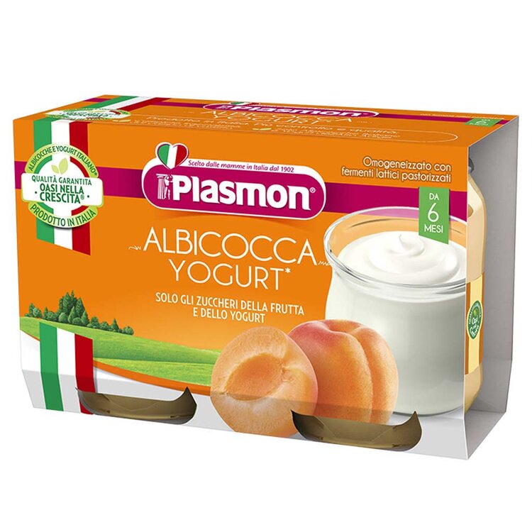 PLASMON Dezert jogurt a sušenka 2 x 120 g Plasmon