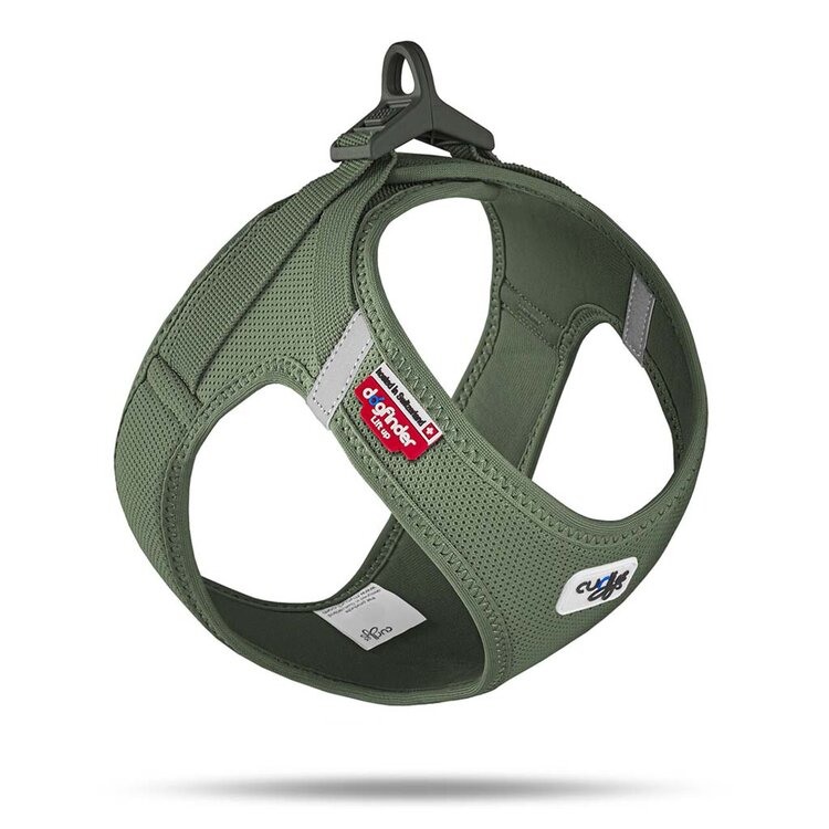 CURLI Postroj pro psy se sponou Air-Mesh Moss 2XS