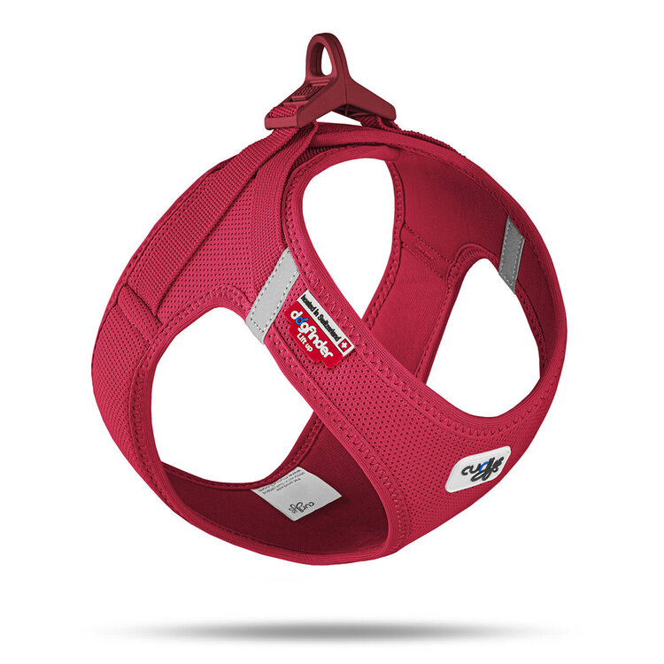 CURLI Postroj pro psy se sponou Air-Mesh Red 2XS