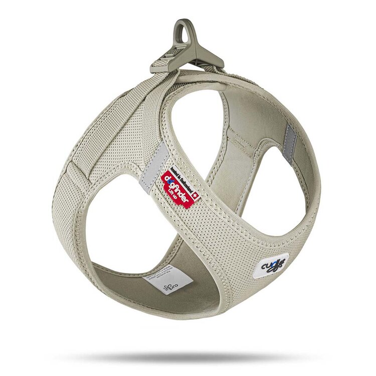 CURLI Postroj pro psy se sponou Air-Mesh Light Tan 2XS