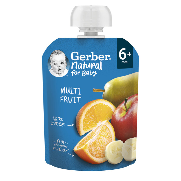 GERBER Natural kapsička multifruit 90 g GERBER