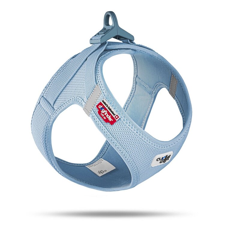 CURLI Postroj pro psy se sponou Air-Mesh Skyblue 2XS