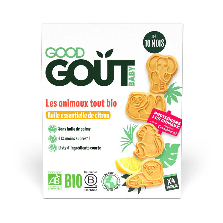 EXP: 05.08.2023 GOOD GOUT BIO Zvířátka citronová 80 g Good Gout