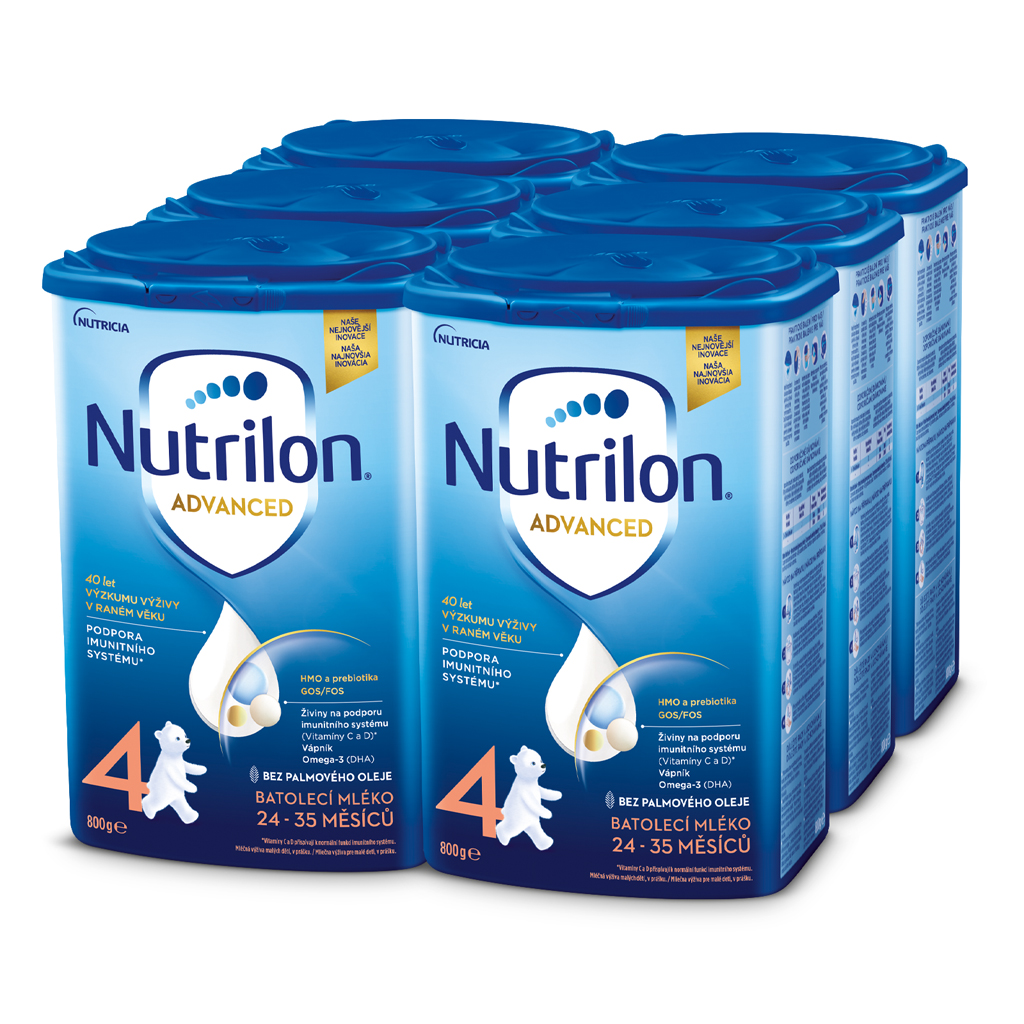 NUTRILON Mléko batolecí 4 Advanced od uk. 24. měsíce 6x 800 g Nutrilon