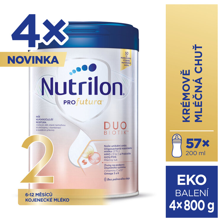 NUTRILON® Mléko kojenecké Profutura® DUOBIOTIK™ 2 od uk. 6. měsíce 4x800 g Nutrilon