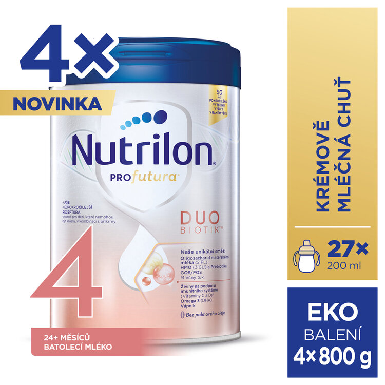 NUTRILON® Mléko batolecí Profutura® DUOBIOTIK™ 4 od uk. 24. měsíce 4x800 g Nutrilon