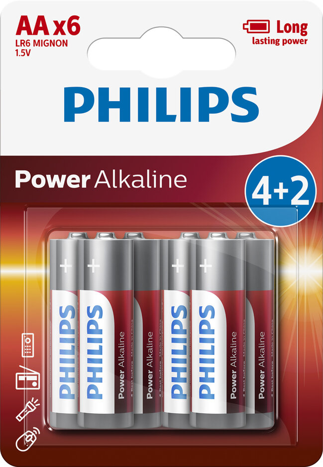 PHILIPS Baterie LR6P6BP/10 PHILIPS