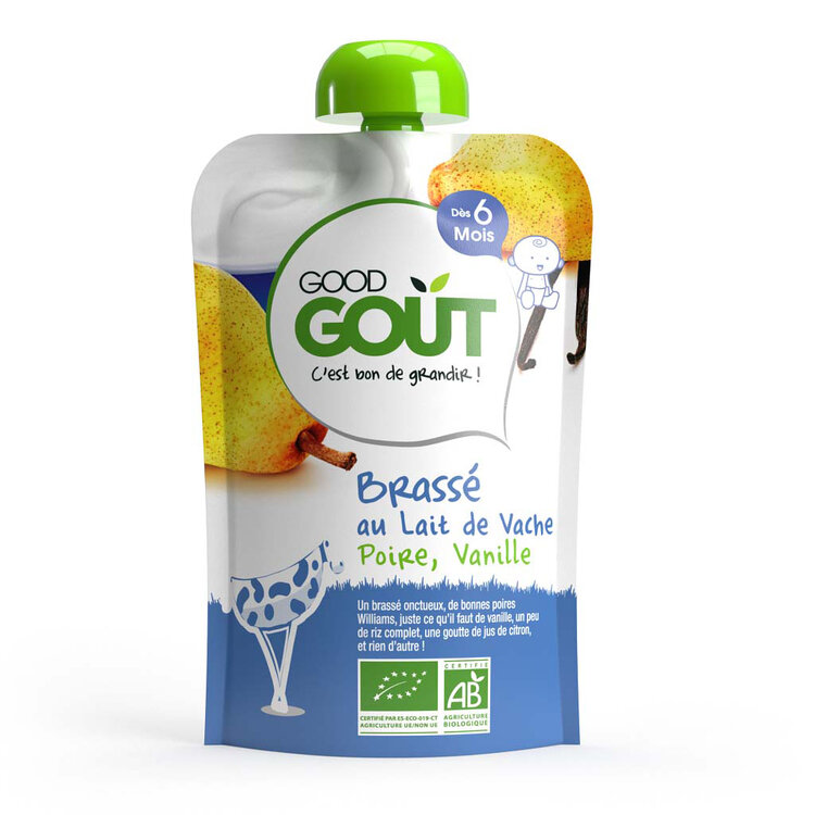 EXP: 03.09.2023 GOOD GOUT BIO Vanilkový jogurt s hruškou 90 g Good Gout