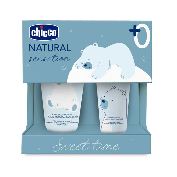 CHICCO Set dárkový kosmetický Natural Sensation - Sweet Time 0m+ Chicco