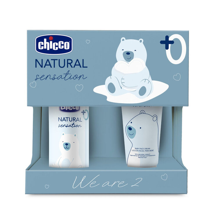 CHICCO Set dárkový kosmetický Natural Sensation - We Are Two 0m+ Chicco