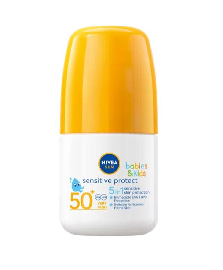 NIVEA Sun Dětské mléko na opalování v kuličce Sensitive OF50+ Nivea