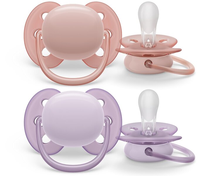 Philips AVENT Šidítko Ultrasoft Premium neutral 0-6m dívka