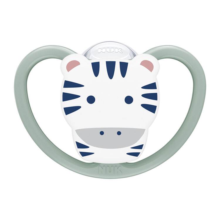 NUK Dudlík Space Zebra v boxu 6-18m Nuk