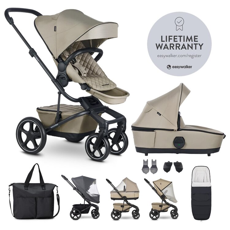 EASYWALKER Set XXL kočárek kombinovaný Harvey⁵ Premium Pearl Taupe s příslušenstvím Easywalker