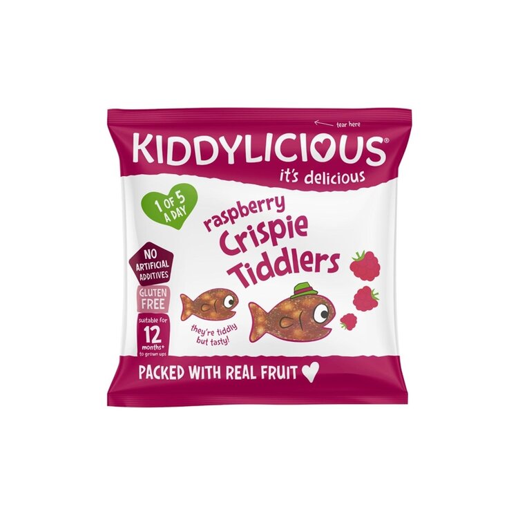 EXP: 31.12.2023 KIDDYLICIOUS Rybičky křupavé malinové Kiddylicious