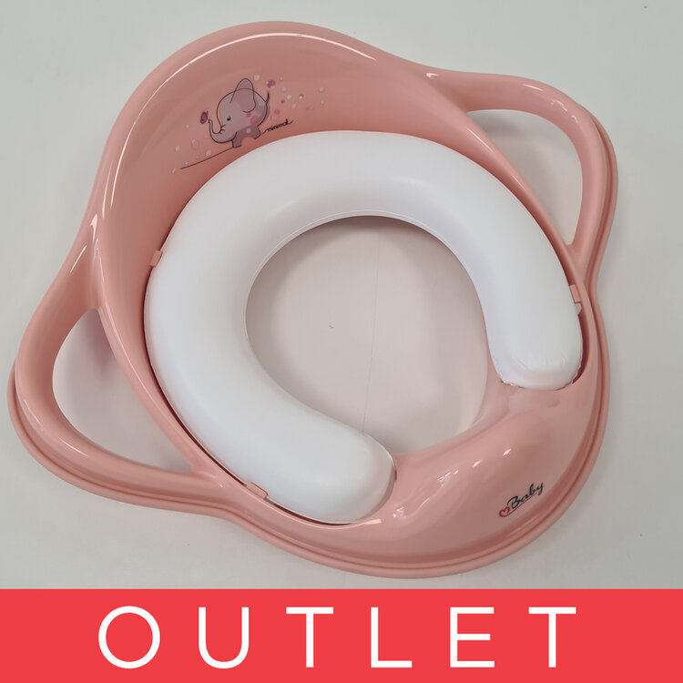 MALTEX Redukce na WC s úchyty měkká Sloník Minimal - peach rose Maltex