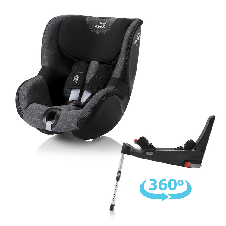 BRITAX RÖMER Autosedačka Dualfix 3 i-size Bundle Flex 5Z (61-105 cm) Graphite Marble Britax Römer