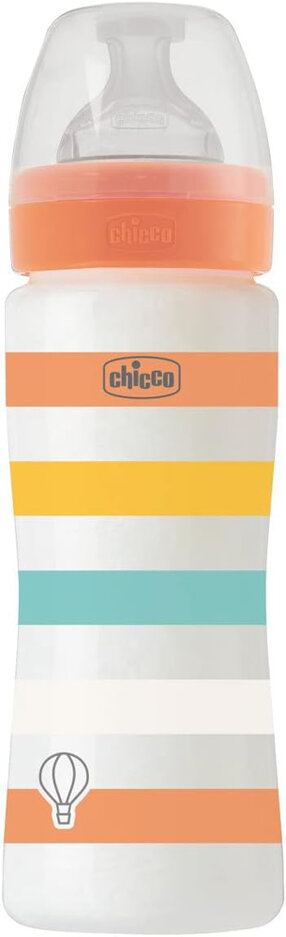 CHICCO Láhev kojenecká Well-being silikon 330ml uni Chicco