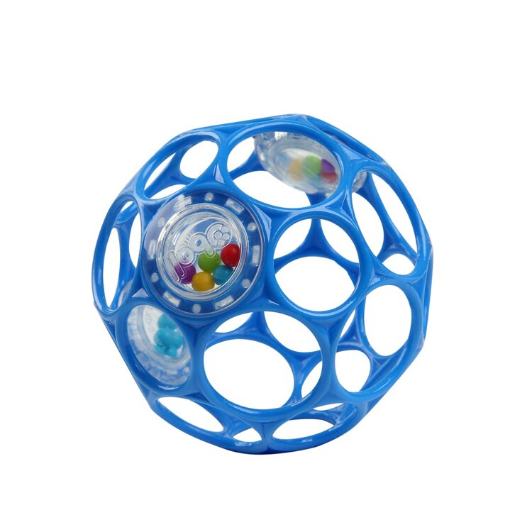 OBALL Hračka Oball RATTLE 10 cm blue 0m+ Oball