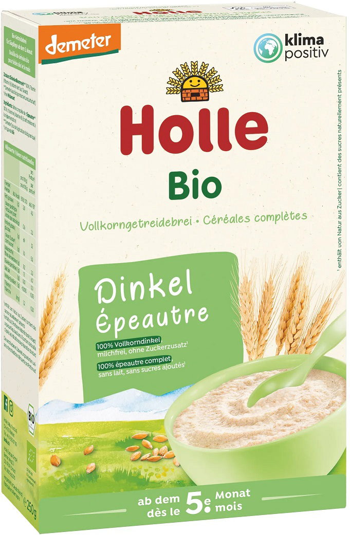 EXP: 09.01.2024 3x HOLLE Kaše nemléčná Bio špaldová 250 g Holle