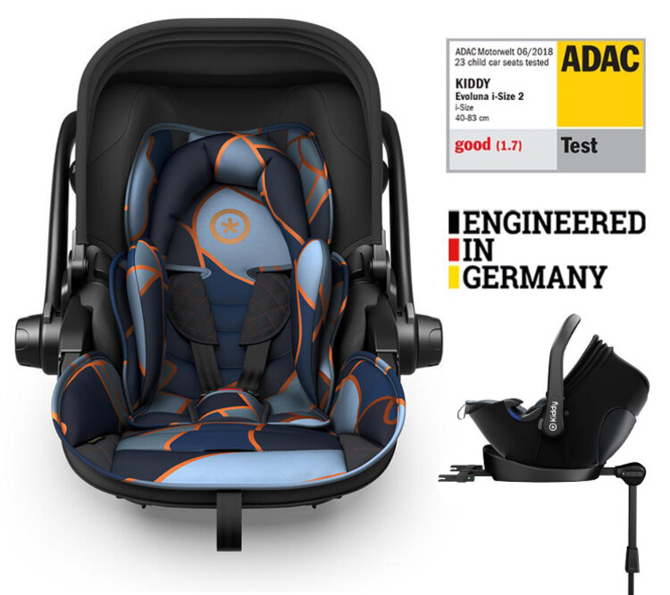 KIDDY Autosedačka Evoluna i-size 2 + Isofix základna 40-83 cm Urban Camo Kiddy