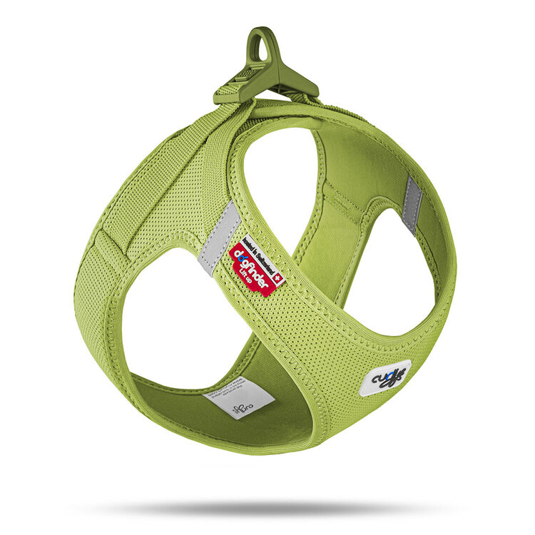 CURLI Postroj pro psy se sponou Air-Mesh Lime L