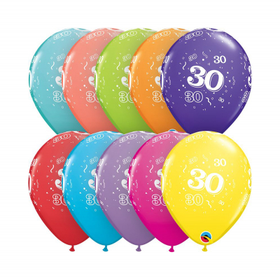 Balónky latexové Ročník 30 barevné 6 ks Albi Albi