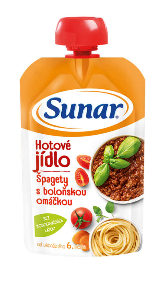 Sunárek špagety s boloňskou omáčkou 120 g Sunar