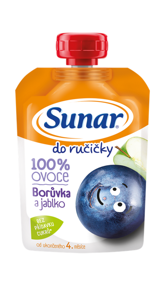 Sunar kapsička Do ručičky jablko borůvka 100g Sunar