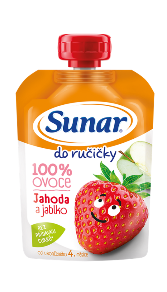 Sunar kapsička Do ručičky jablko jahoda 100g Sunar