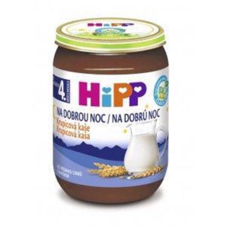 HiPP Kaše mléčná Bio na dobrou noc krupicová 190 g HiPP