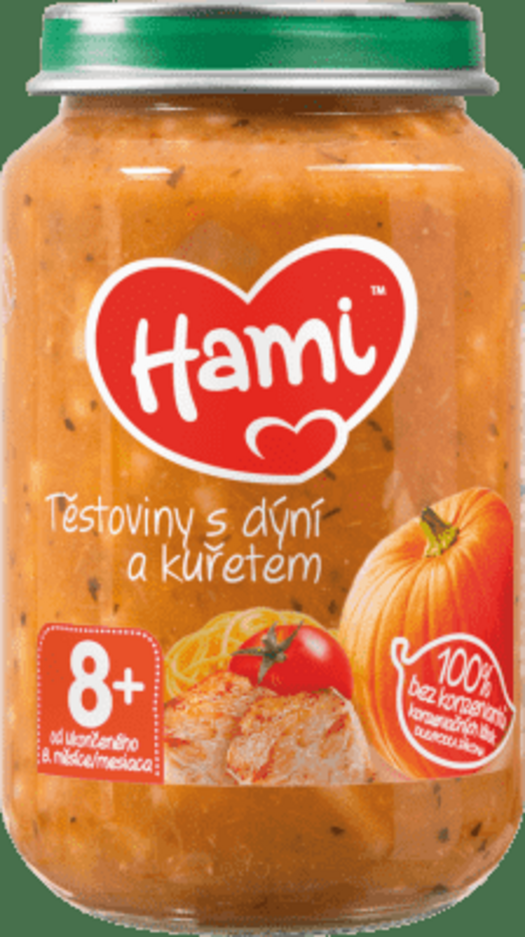 Hami s dýní a kuřetem 8+ 200 g Hami