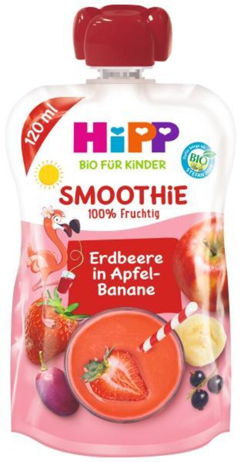 HiPP BIO Smoothie Jablko-Banán-Červené ovoce 120 ml HiPP