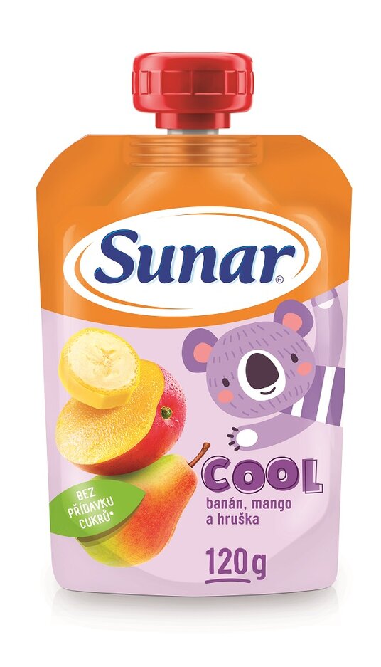 Sunar kapsička Cool ovoce Hruška mango banán 120g Sunar