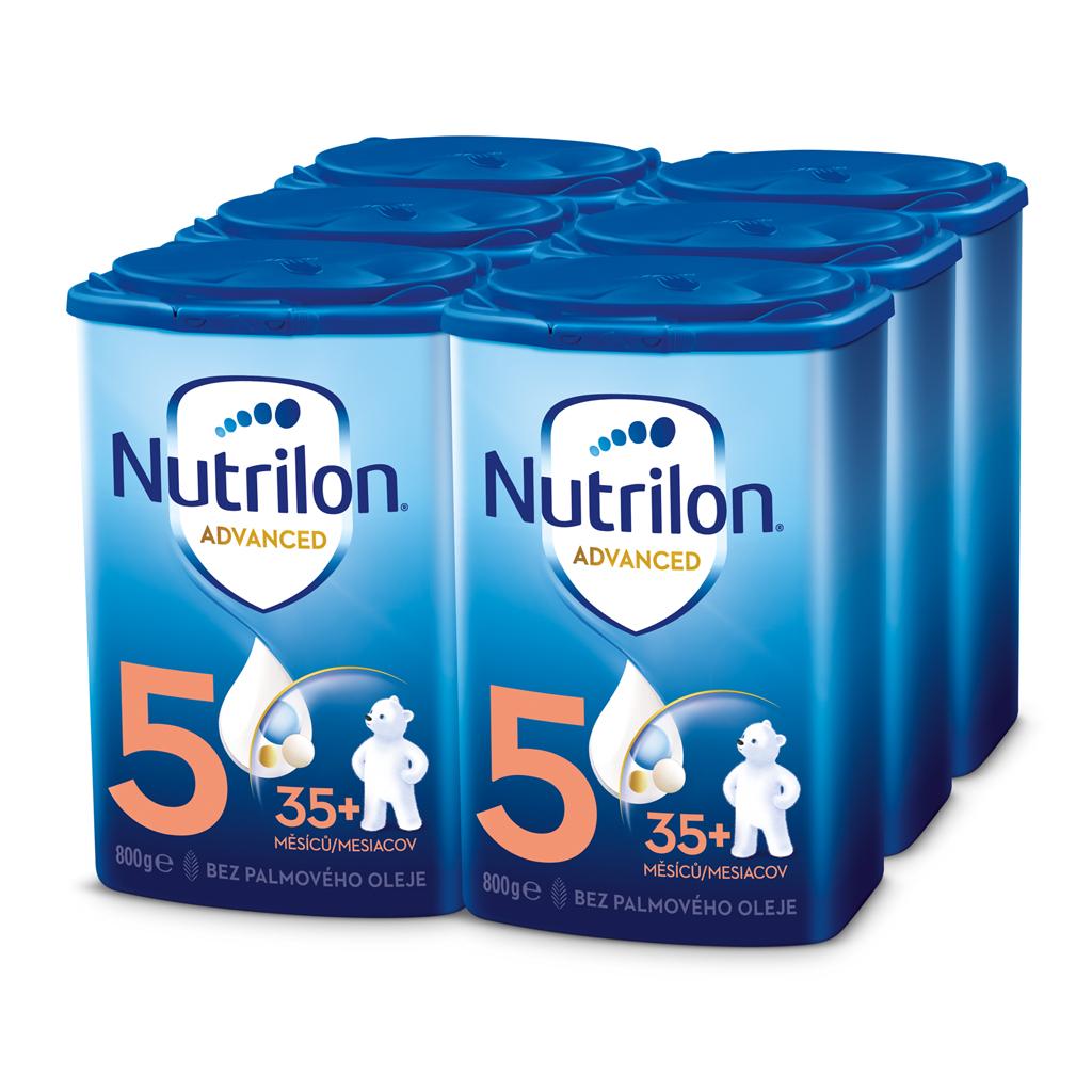 EXP: 03.06.2024 NUTRILON Mléko batolecí 5 Advanced od uk. 35. měsíce 6x 800 g Nutrilon