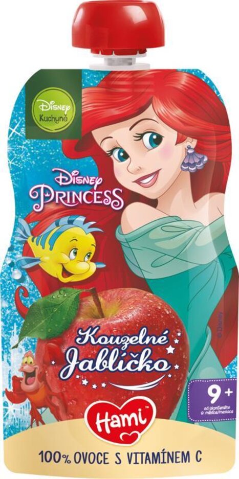 EXP: 19.03.2024 HAMI Disney Princess ovocná kapsička Kouzelné Jablíčko 110 g