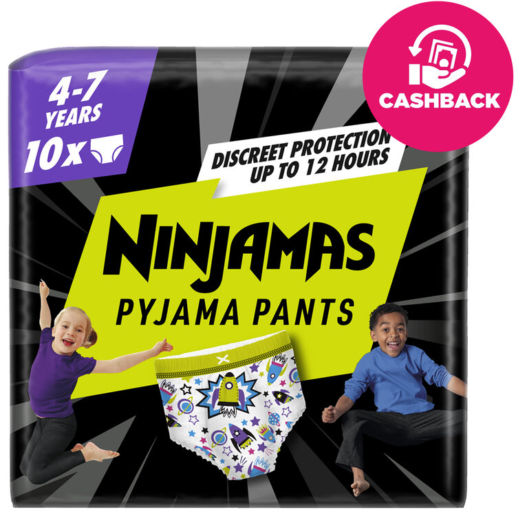 PAMPERS Kalhotky plenkové Ninjamas Pyjama Pants Kosmické lodě