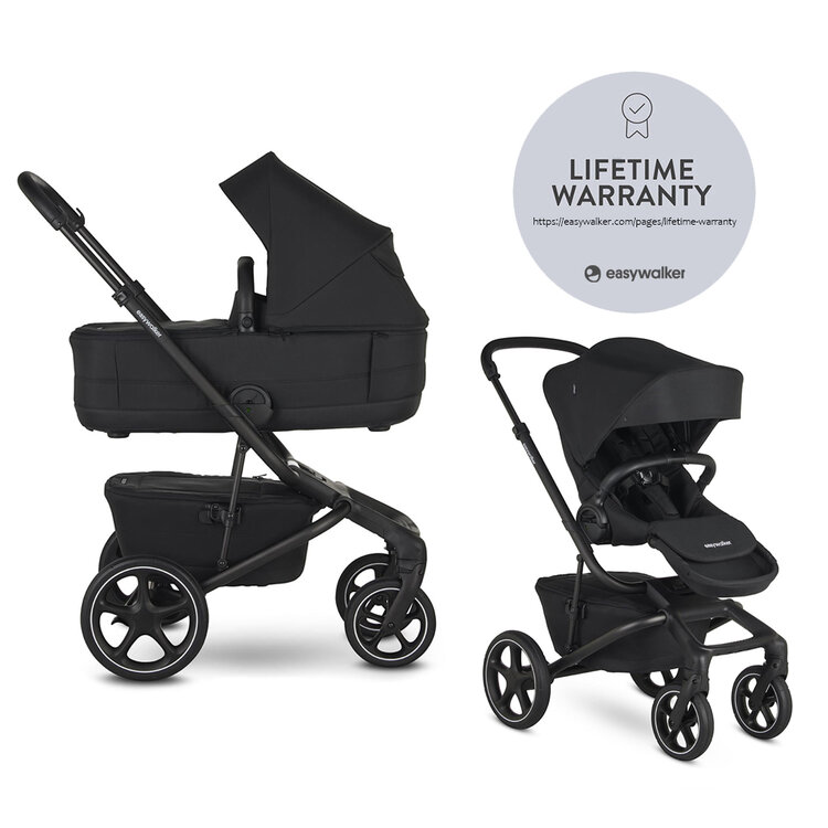 EASYWALKER Kočárek kombinovaný Jimmey 2v1 Pepper Black LITE RWS Easywalker