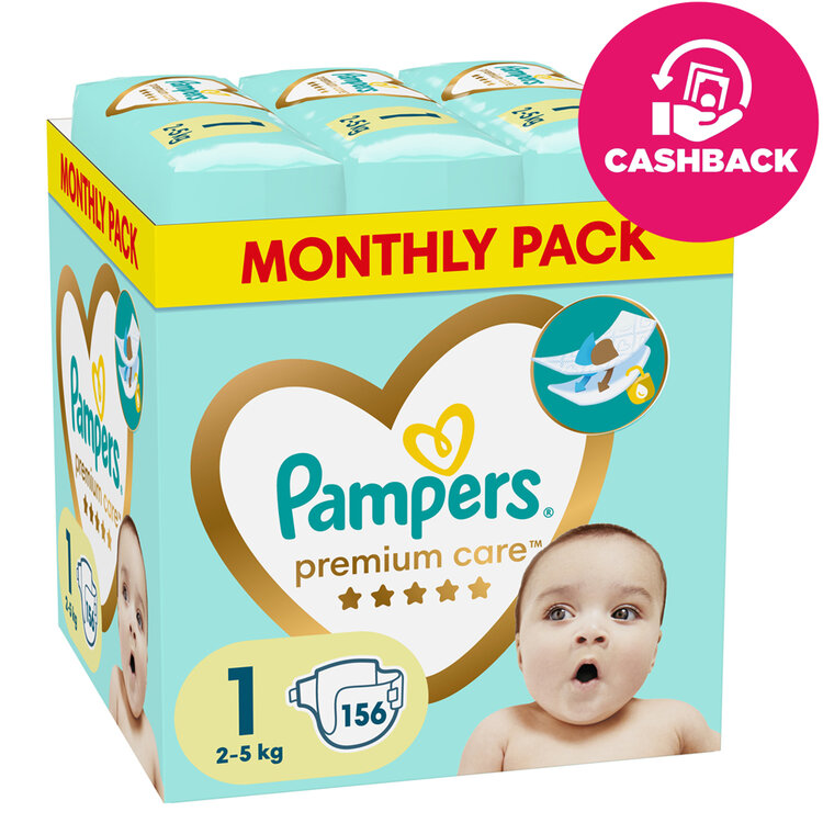 PAMPERS Pleny jednorázové Premium Care vel. 1