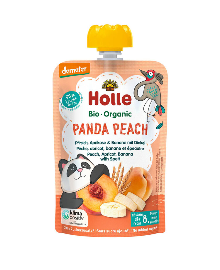 HOLLE BIO Kapsička Panda Peach broskev