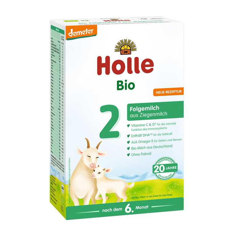 HOLLE BIO Mléko pokračovací kozí kojenecké 2 pro děti od 6. měsíce